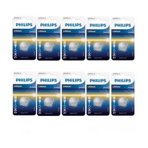 PILES 10 Piles Philips CR2032 - 