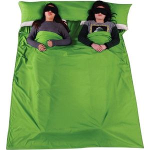 SAC DE COUCHAGE Sac de couchage  pour 2 personne Camping Randonnée Vert