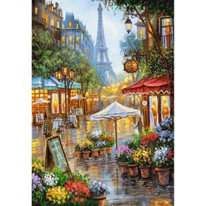 PUZZLE Puzzle 1000 pièces - Fleurs de printemps, Paris - 