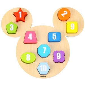 PUZZLE Puzzle en bois Mickey Mouse junior 12 pièces - Dis