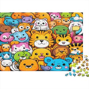 PUZZLE Tigre Bois Animaux Colorés 300 Pièces Puzzles Pour