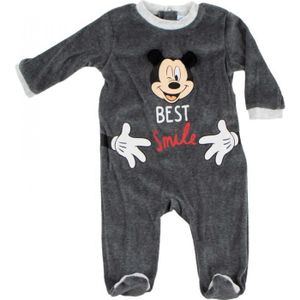 ensemble bebe 2 pieces pyjama en velours bonnet minnie - disney rouge  pyjamas et dors bien