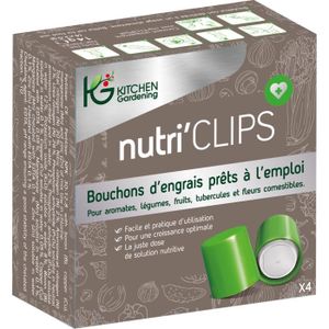 ENGRAIS KITCHEN GARDENING Boîte de 4 capsules de nutriclip