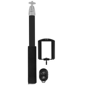Pince Télécommande Sans Fil Pour Selfie Stick Et Trépied | Clip Ajustable Pour Smartphone | Déclencheur à Distance Noir