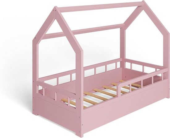 Lit Bébé Paris 120x60 Cm En Bois Massif - Lit à Barreaux Réglable Hauteur, Barreaux Amovibles, Vernis à L'eau Sécurisé - Évolutif Et Design