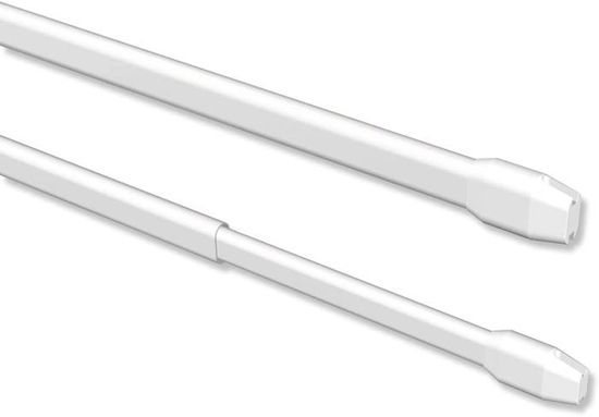 Lot De 2 Tringles Extensibles Paio 50-80cm – Blanc, Métal
