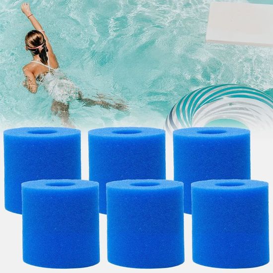 10 PièCes Mousse Filtre éPonge Pour Intex Type A RéUtilisable Lavable Piscine Aquarium Filtre
