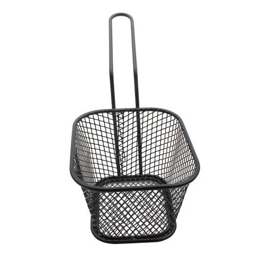 Panier à Friture Carré En Acier Inoxydable - 20,8 X 17,5 X 5 Cm - Panier D'égouttement Rectangulaire - Panier En Maille Carrée - Panier à Friture En Acier Inoxydable - Passoire