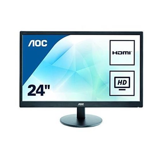 AOC E2470SWH Ecran PC LED 23 1920 x 1080 5 ms D-Sub/HDMI 
