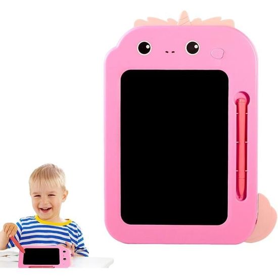 Tablette D'écriture LCD 8,5 Pouces – Design Dinosaure – Couleur – Verrouillage Anti-effacement – Cadeau Enfants 2 à 8 Ans – Violet – Voyage