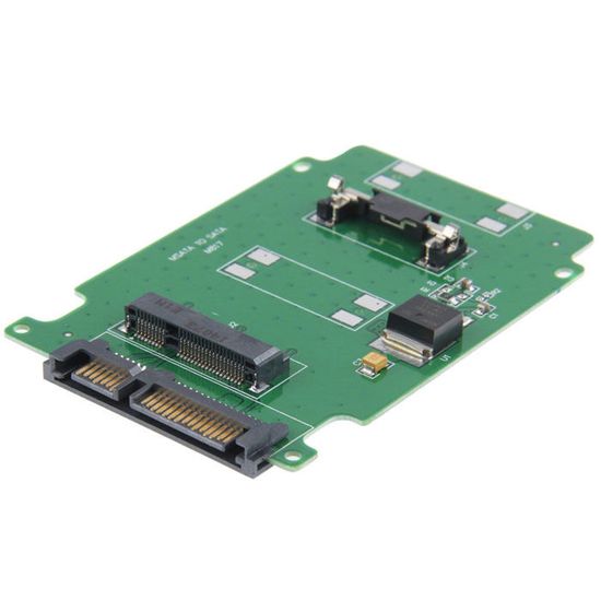 Adaptateur MSATA Vers MicroSATA - Pour Monter Un SSD MSATA Sur Un Port MicroSATA - Compatible 3.3V - 5