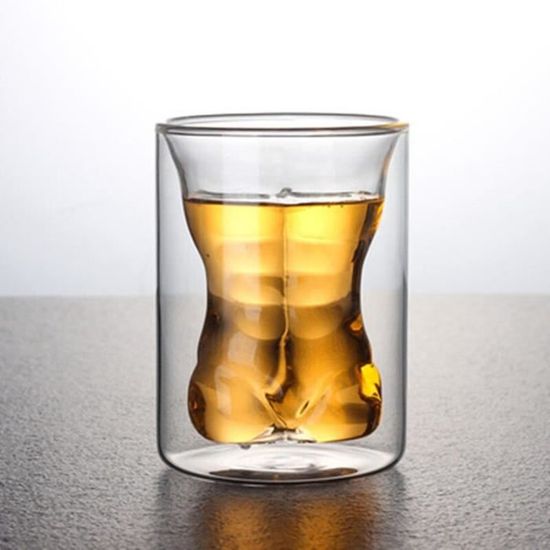 Vase Germination Avocat En Verre Transparent Forme Femme - Décoration Bureau, Hydroponie - Pour Noyau D'avocat