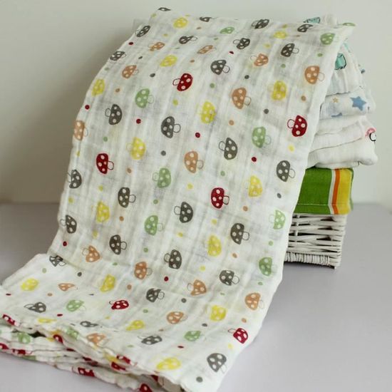 Serviettes De Bain Bebe Nouveau Ne Couverture Bebe Serviette Corps Garcon Fille En Coton Mouchoir Gaze De Bain Bavoir Comme Peignoir Cdiscount Maison