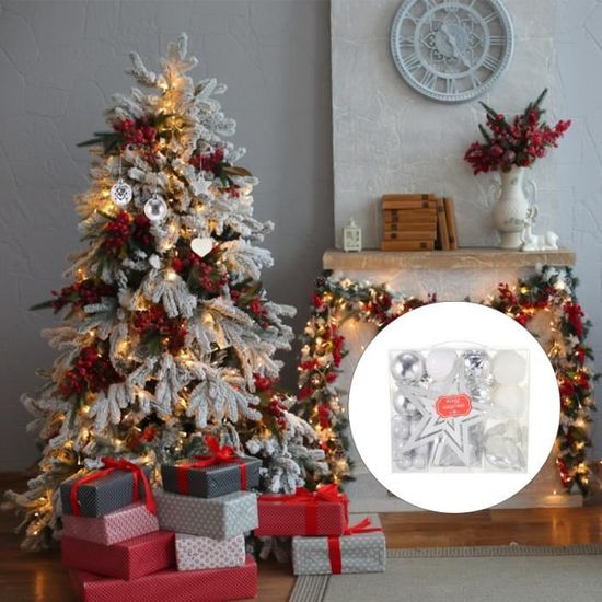 1 Set Christmas Tree Pendants Topper Star Decorative Hanging Ornament boule de noel - decoration de sapin decoration de noel