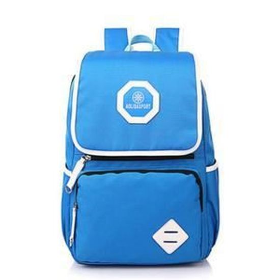 Sac à dos Academy grande capacité pour homme et femme - Sac à dos d'école, sac de voyage pour ordinateur portable, Bleu foncé
