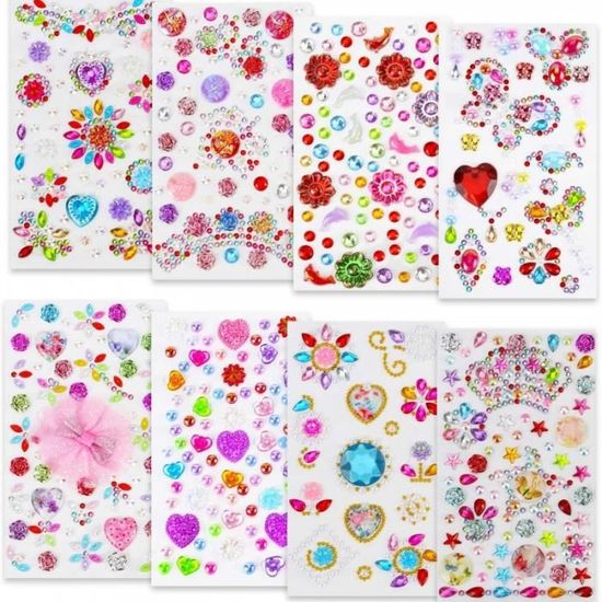 Kit De Strass Autocollants Citrouille Baker Ross - Lot De 4 Activités Manuelles Halloween Pour Enfants - 18x18 Cm