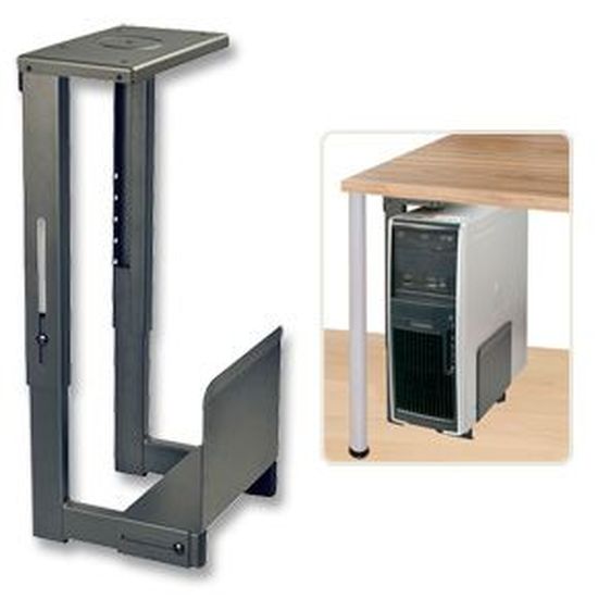 Support de boîtier d'ordinateur sous Table ou Fixation Murale réglable  (88-203 mm) Noir - Cdiscount Informatique