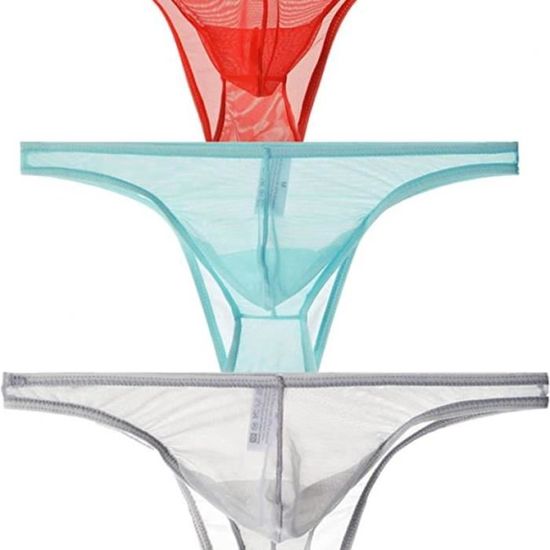 9641S Slips pour Hommes Slips érotiques Transparents Slips Taille Basse ...