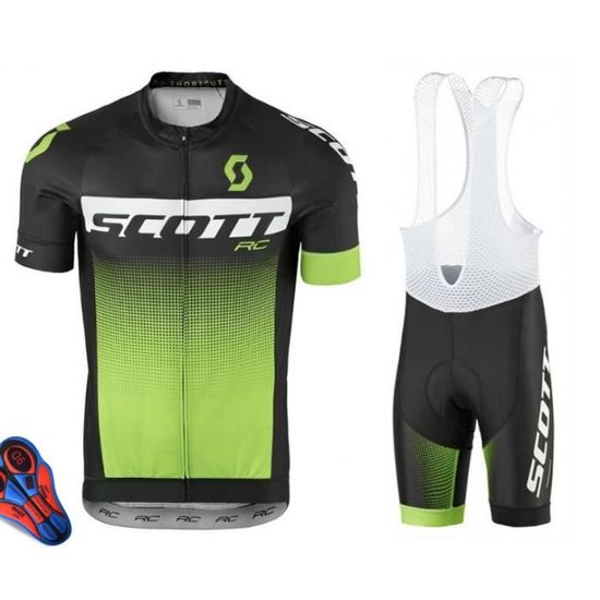 Ensemble Cyclisme Miloto Homme - Maillot Manches Courtes + Cuissard à Bretelles