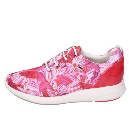 Chaussures GEOX Sneakers Trendy Pour Femme - Taille 36 - Cuir Rose Beige - État Neuf