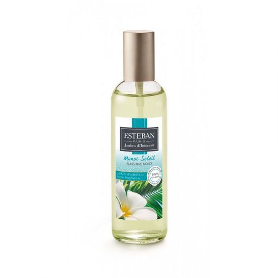 Esteban Monoï Soleil Duftstrauß – Mit Vase Und 18 Duftstäben, Nachfüllflasche 75 Ml