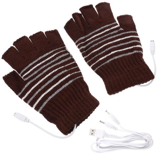 Gants Hiver Mitaines Polaire Sans Doigts - Coupe-Vent Et Tactile - Homme/Femme Pour Ski & Velo