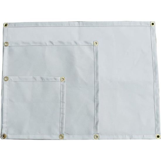 Tapis De Cheminée Ignifuge 122x61 Cm - Protection Sol Contre Flammes Et Braises - Pour Intérieur Et Extérieur