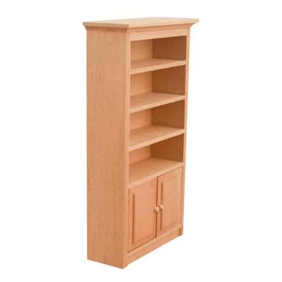 Étagère Bibliothèque Miniature 1:12 En Bois - Meuble Maison De Poupée Collection Pour Enfants Et Adultes