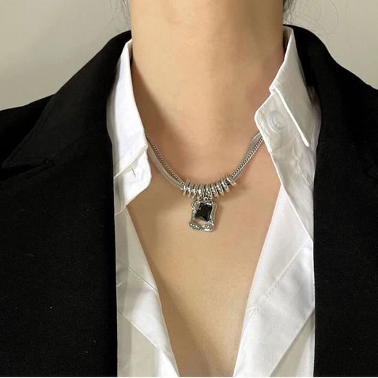 Collier en plaqué or avec pendentif papillon - Boutique Papillon