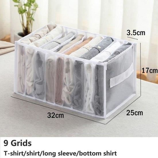 Lot De 20 Organisateurs à T-shirts - Range-vêtements Pour Placard Ou Commode - Anti-rides, Résistant - 4