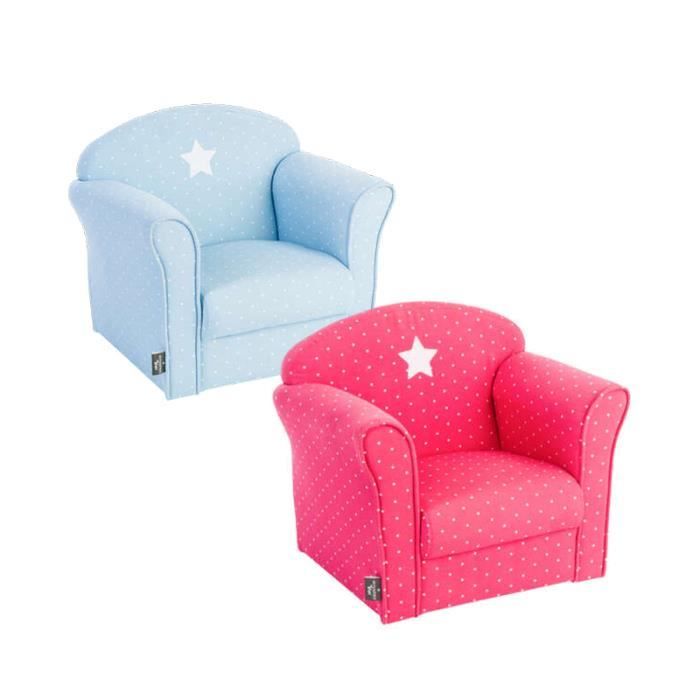 Fauteuil enfant Rose fushia + Fauteuil enfant Bleu