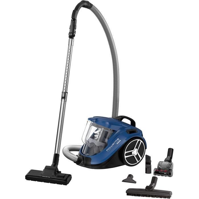 Rowenta RO3761EA Compact Power Cyclonic Aspirateur traîneau sans Sac Bleu Corse 550 W 75 décibels