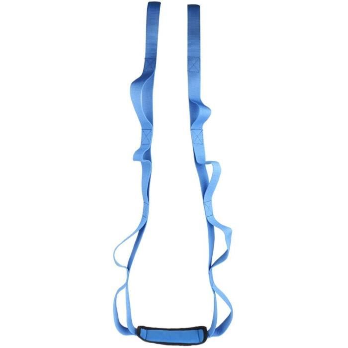 Multi-rangée Sangle Yoga Extensible Ceinture d'Etirement Robuste pour Exercice Sports Fitness Gym