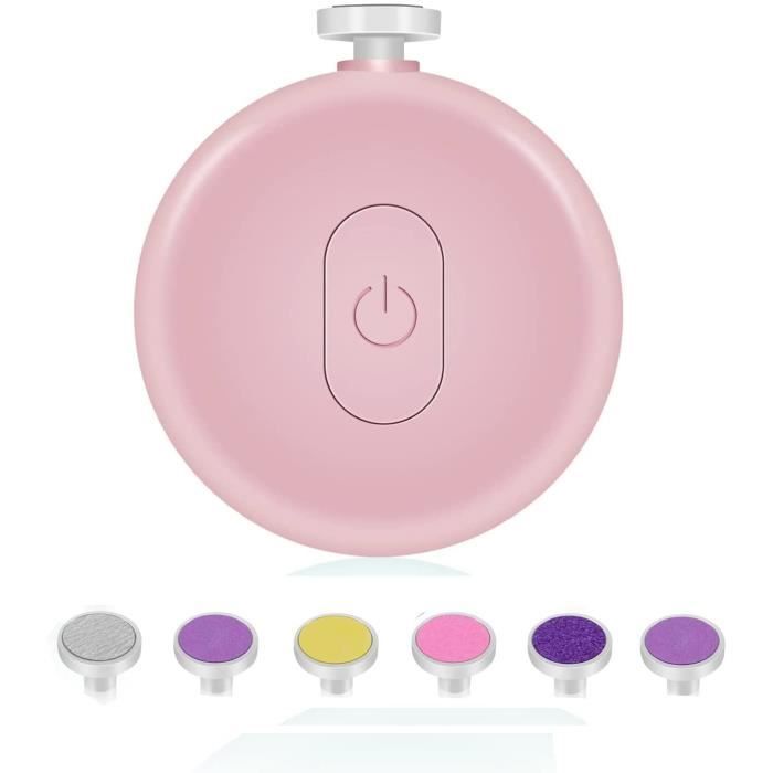 Lime à Ongles Électrique pour Bébé, Coupe-Ongles Électrique pour Bébé Broyeur de Kit de Lime à Ongles 6 en 1,pour Nouveau-né