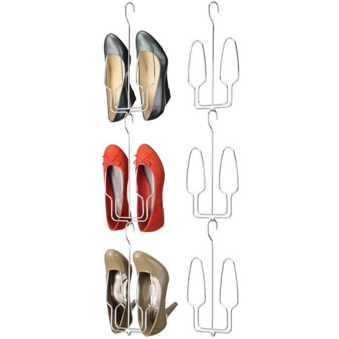 CHAUSSURES POUR DRESSING gn range chaussures mural lot de 6 ameacutenagement dressing pour une paire eacutetagegravere chaussu2