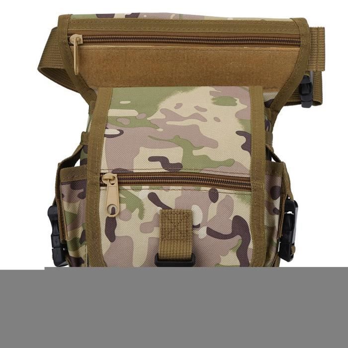 Sac de hanche, sac de jambe de taille de camouflage, poche de cuisse de sac de taille pour la randonnée de camping