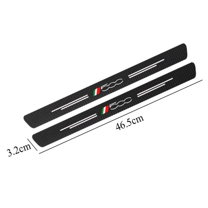 Couleur 2pcs 500 1 Paquet de Nouveaux Autocollants de Seuil de Porte de Protection De Voiture Pour Fiat Panda