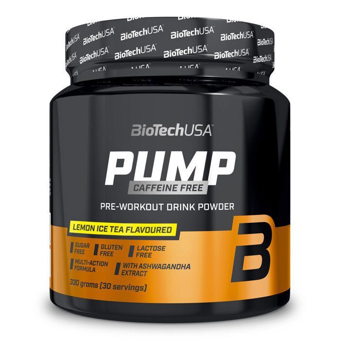 Pre-workout sans caféine Pump Caffeine Free - Lemon Ice Tea 330g