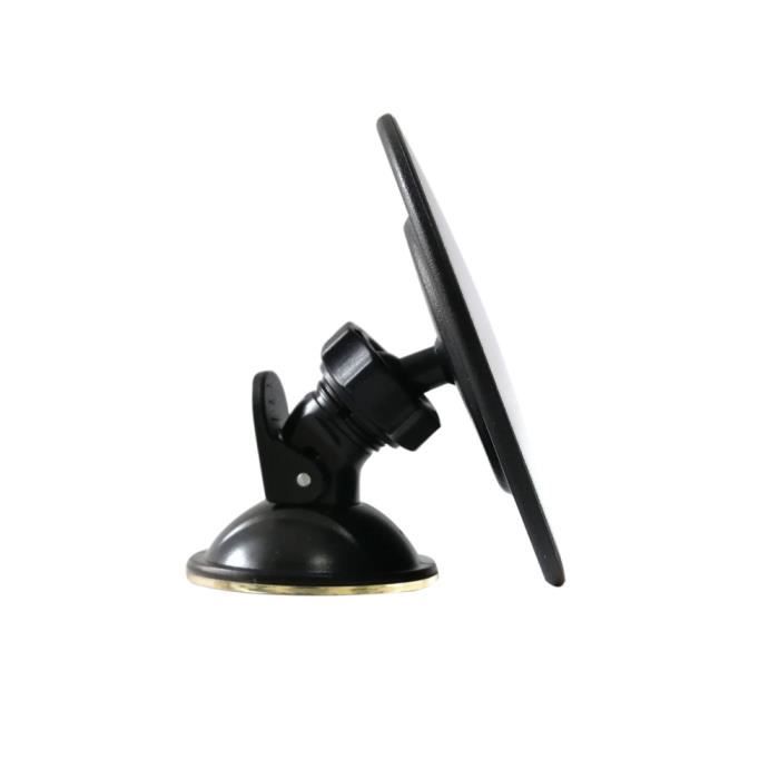 DAMILY® Rétroviseur de voiture intérieur miroir bombé à ventouse encliquetable diamètre 10 cm verre