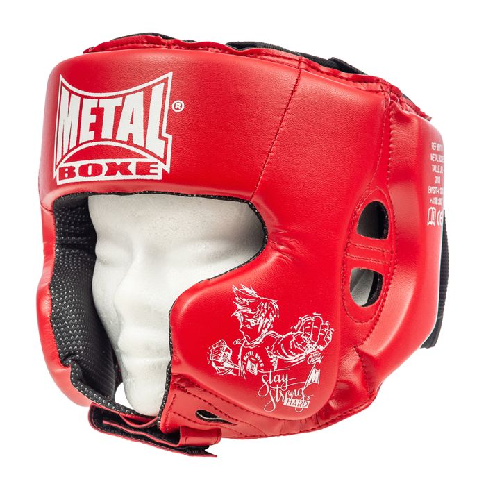 METAL BOXE Casque Entraînement - Enfant - Rouge