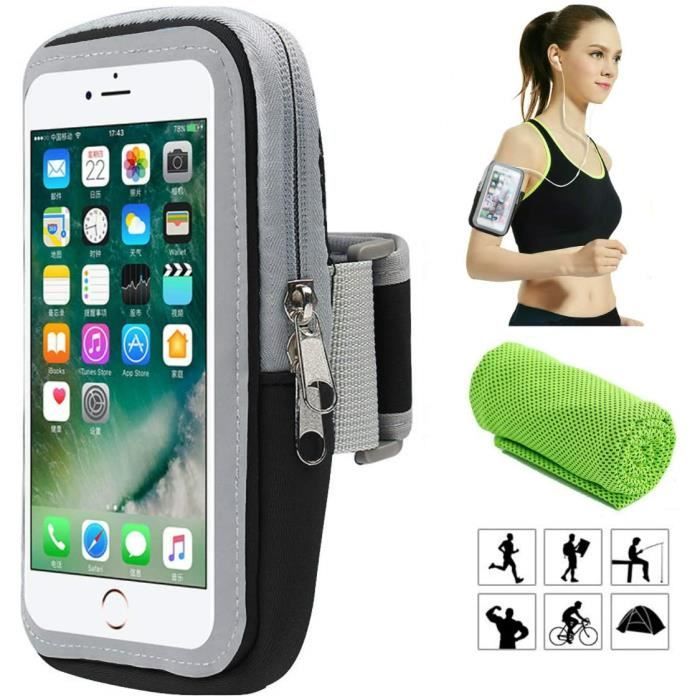Brassard de Sport, Smartphone Bracelet Poignet pour iPhone X XS Plus 8 7 6 6s 5 5C 5S Se Samsung Galaxy S9 S8 S7 S6 A5 A3 J5 J....