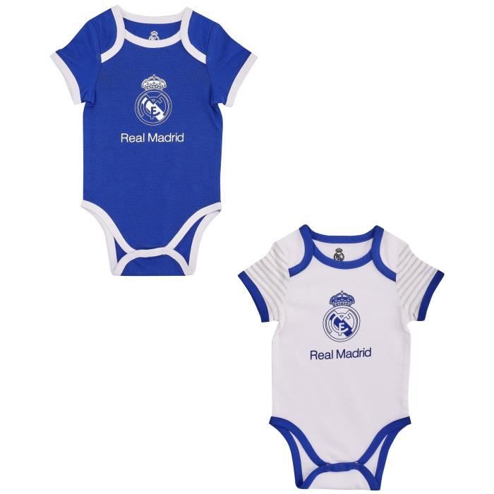 Set de 2 x body Real - Collection officielle Real Madrid - bébé garçon
