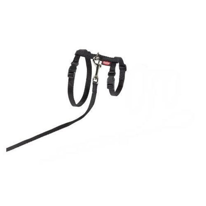 Nobby Harnais + Laisse pour Grand Chat Noir 34-57 cm + 120 cm 78092-05