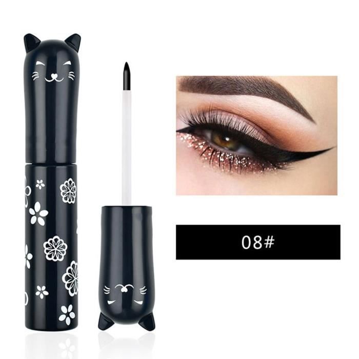 Élégant Noir Eyeliner Waterproof Makeup Eye Pencil Pen Beauté Cosmétique Anti-Blooming 08 # noir EYE LINER CRAYON