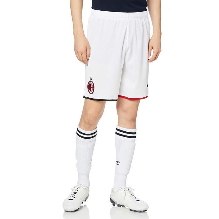 Puma ACM Shorts Replica Without Inner Slip Homme, White/Tango Red, FR : 2XL (Taille Fabricant : XXL) - 755889