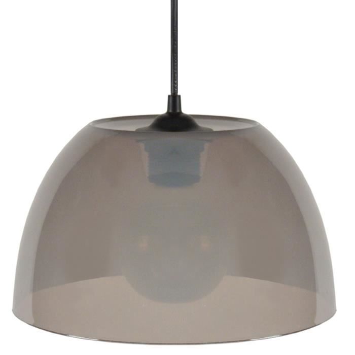 Lustre - suspension Plexi E27 15 W Ø25 cm Taupe