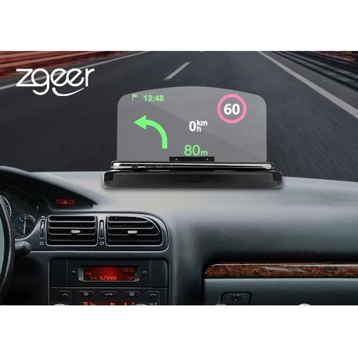 Affichage Tête Voiture GPS HUD Head Up Navigation Display Smart Support Téléphone Support Projecteur