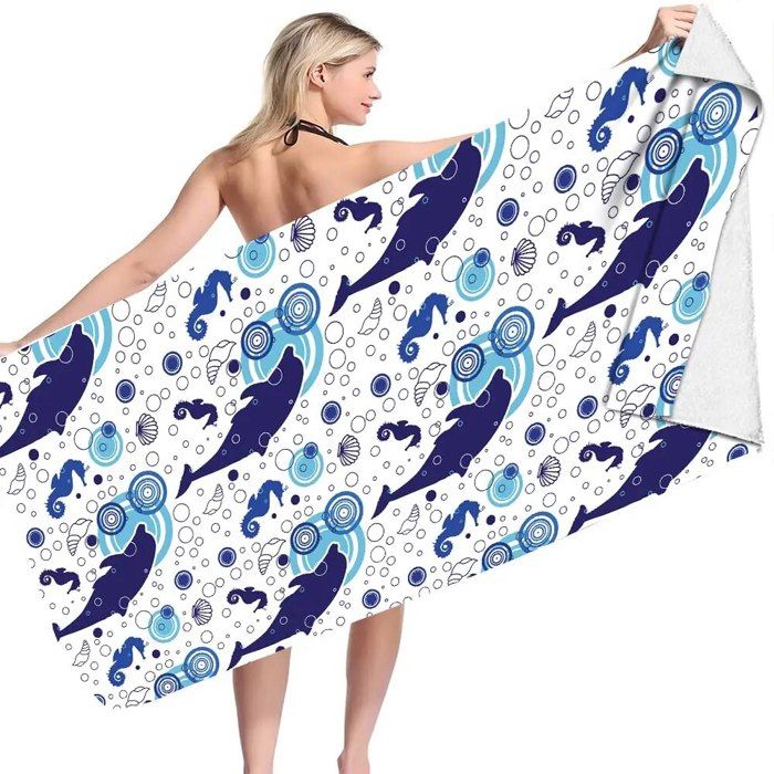 Serviette de Bain en Microfibre Absorbante Grande Séchage Rapide Serviettes de Plage