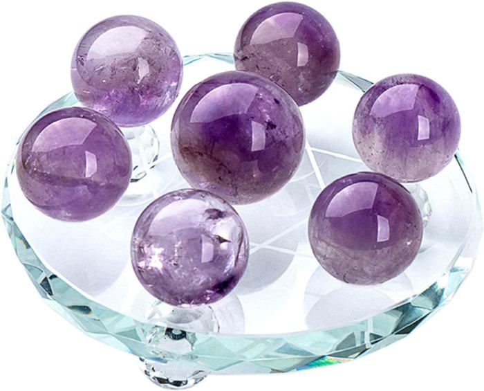 Sphère En Améthyste Naturelle De 350 Lb - Boule De Cristal Géante Pour Décoration Et Thérapie