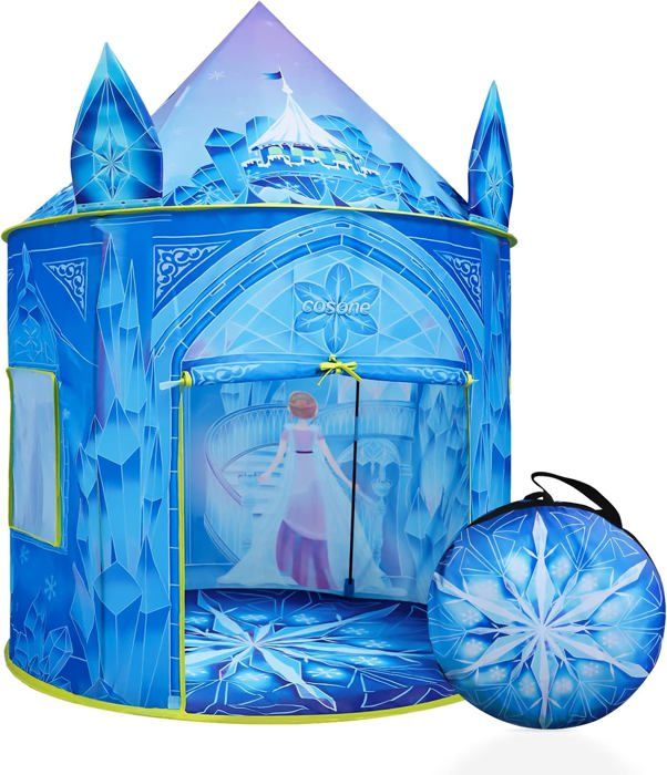Tente Pingouin Bleu Pour Enfants – Cabane Pliable Intérieur/extérieur – Jeu Et Rangement